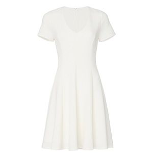 Slate And Willow Flare White Dress